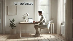 How to outsource digital marketing effectively with a remote professional working on a laptop in a minimalist workspace