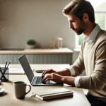 How to Use Google Plus for SEO – professional working on a laptop in a minimalist workspace